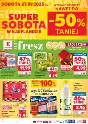 Gazetka promocyjna Kaufland - Gazetka tygodnia - Gazetka - ważna od 01.10 do 01.10.2025 - strona 10 - produkty: Piec, Krakus, Warzywa, Sok, Por, Jaja, Papryka czerwona, Papryka, Karkówka wieprzowa, Stek, Winogrona, Owoce, Wino, Waga, Mleko