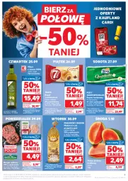 Gazetka promocyjna Kaufland - Gazetka tygodnia - Gazetka - ważna od 01.10 do 01.10.2025 - strona 9 - produkty: Makaron, Gin, Papier, Papier toaletowy, Babuni, Rogal, Burger, Foxy, Oliwa z oliwek, Arbuz, Oliwa