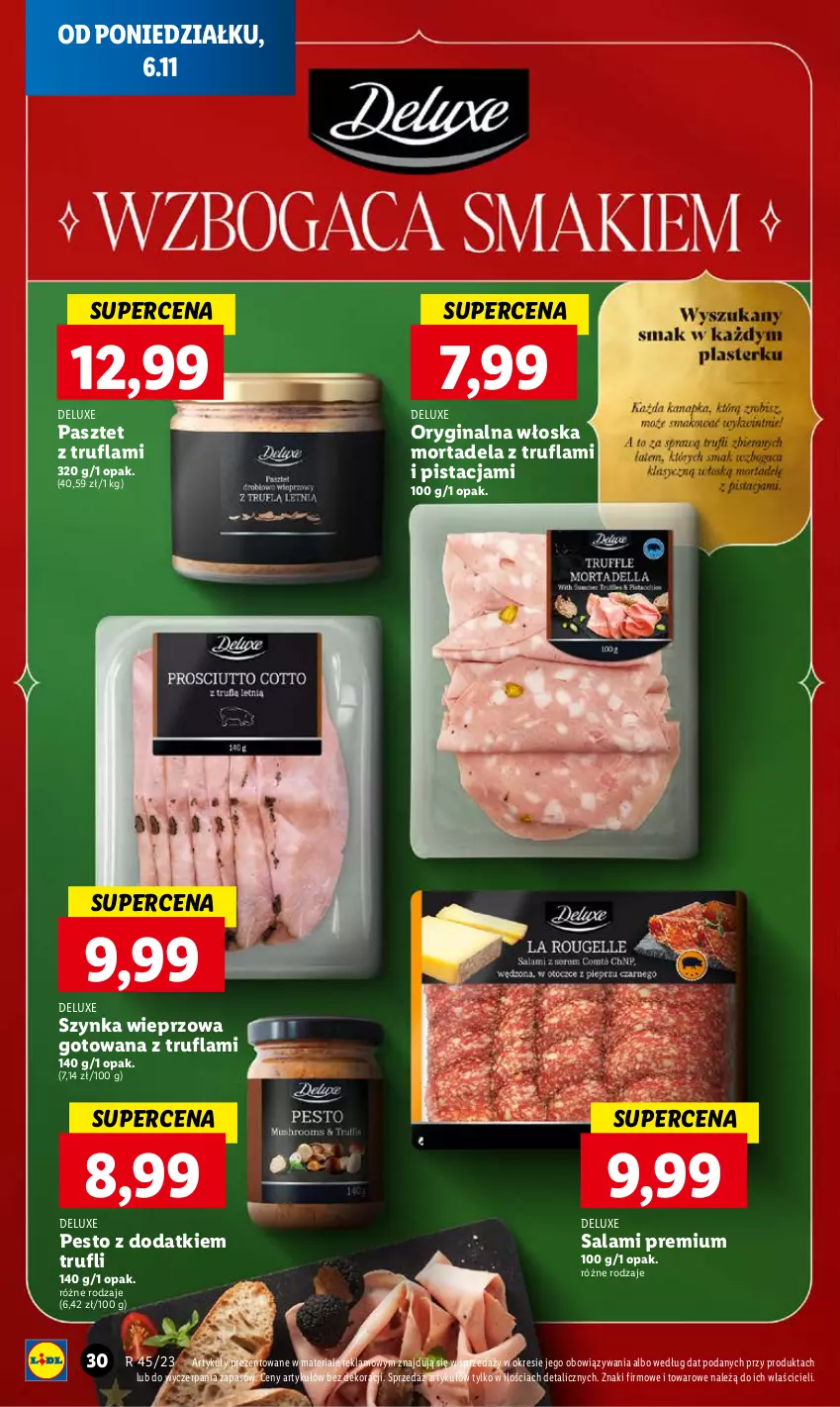 Gazetka promocyjna Lidl - GAZETKA - ważna 06.11 do 08.11.2023 - strona 42 - produkty: Gin, Pasztet, Pesto, Salami, Szynka, Szynka wieprzowa