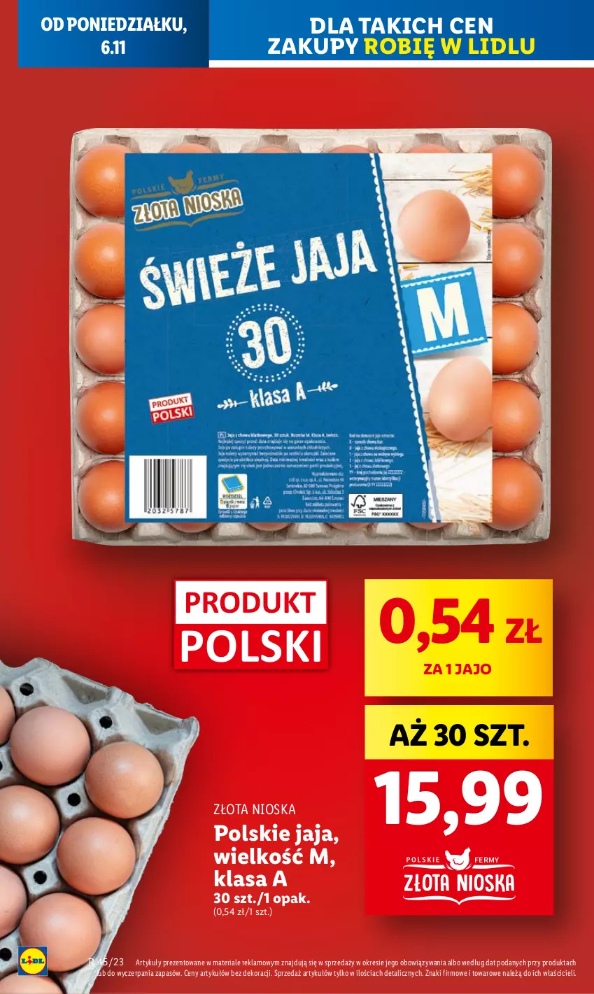 Gazetka promocyjna Lidl - GAZETKA - ważna 06.11 do 08.11.2023 - strona 8 - produkty: Jaja