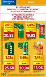 Gazetka promocyjna Lidl - GAZETKA - Gazetka - ważna od 08.11 do 08.11.2023 - strona 54 - produkty: Piwo, Heineken, Perła, Carlsberg, Lech Premium