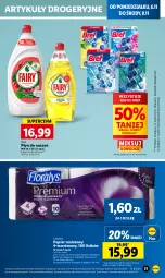 Gazetka promocyjna Lidl - GAZETKA - Gazetka - ważna od 08.11 do 08.11.2023 - strona 63 - produkty: Papier, Bref, Papier toaletowy, Fairy, Flora, Olej, Fa