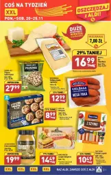 Gazetka promocyjna Aldi - Gazetka - ważna od 25.11 do 25.11.2023 - strona 9 - produkty: Pistacje, Parówki, Pizza, Krem orzechowy, Lasagne bolognese, Lasagne, Kiełbasa, Kiełbasa śląska