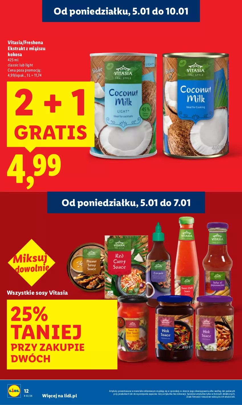 Gazetka promocyjna Lidl - GAZETKA - ważna 05.01 do 07.01.2026 - strona 12 - produkty: Gra, Kokos, Sos