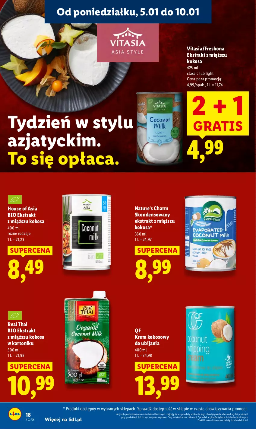 Gazetka promocyjna Lidl - GAZETKA - ważna 05.01 do 07.01.2026 - strona 20 - produkty: Gra, House of Asia, Kokos, Tonik
