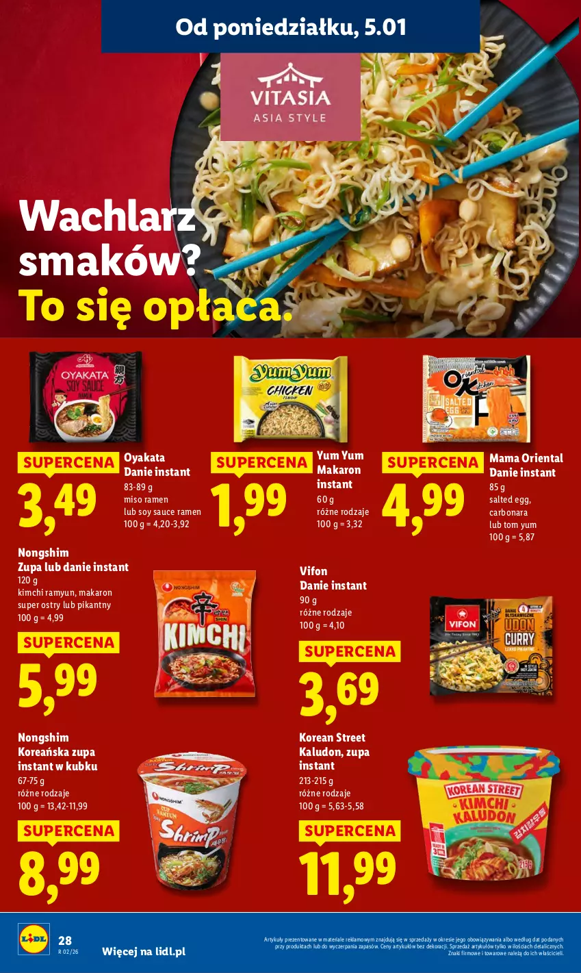 Gazetka promocyjna Lidl - GAZETKA - ważna 05.01 do 07.01.2026 - strona 30 - produkty: Makaron, Zupa