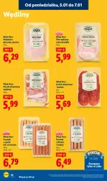 Gazetka promocyjna Lidl - GAZETKA - Gazetka - ważna od 07.01 do 07.01.2026 - strona 38 - produkty: Piec, Kurczak, Polędwica, Pur, Salami, Parówki, Parówki z szynki, PIKOK, Boczek, Boczek wieprzowy