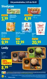 Gazetka promocyjna Lidl - GAZETKA - Gazetka - ważna od 07.01 do 07.01.2026 - strona 52 - produkty: Ciastka, Raffaello, Lody, Sezam, Mleczko, Tonik, Baton, Fa