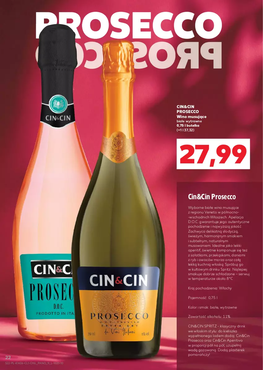 Gazetka promocyjna Kaufland - Barek Kauflandu - ważna 26.06 do 09.07.2025 - strona 22 - produkty: Mus, Por, Prosecco, Sałat, Sałatka, Ser, Wino, Wino musujące
