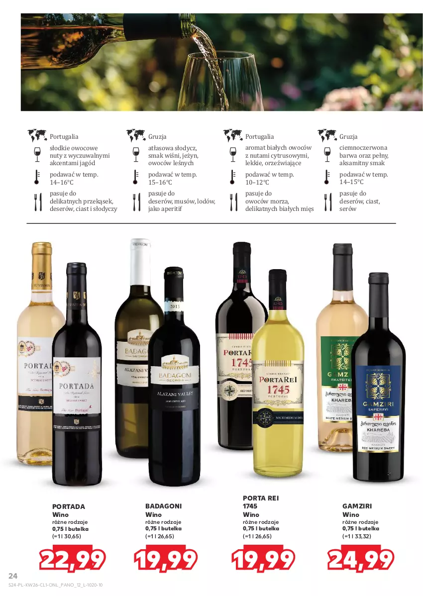 Gazetka promocyjna Kaufland - Barek Kauflandu - ważna 26.06 do 09.07.2025 - strona 24 - produkty: Aksam, Deser, Mus, Nuty, Por, Portada, Ser, Wino