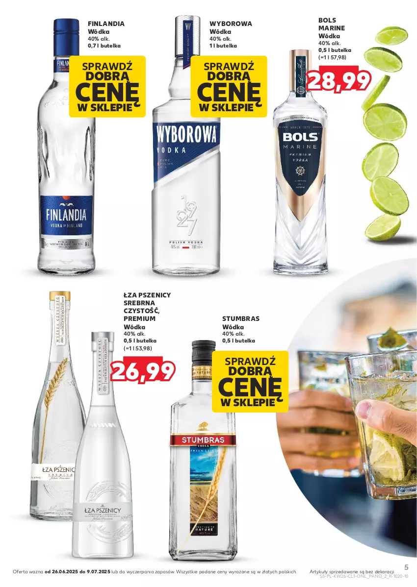 Gazetka promocyjna Kaufland - Barek Kauflandu - ważna 26.06 do 09.07.2025 - strona 5 - produkty: Bols, Finlandia, Wódka, Wyborowa