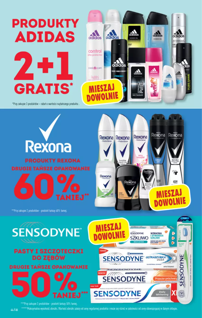 Gazetka promocyjna Biedronka - W tym tygodniu - ważna 09.08 do 14.08.2021 - strona 44 - produkty: Adidas, Gra, Rexona, Sensodyne