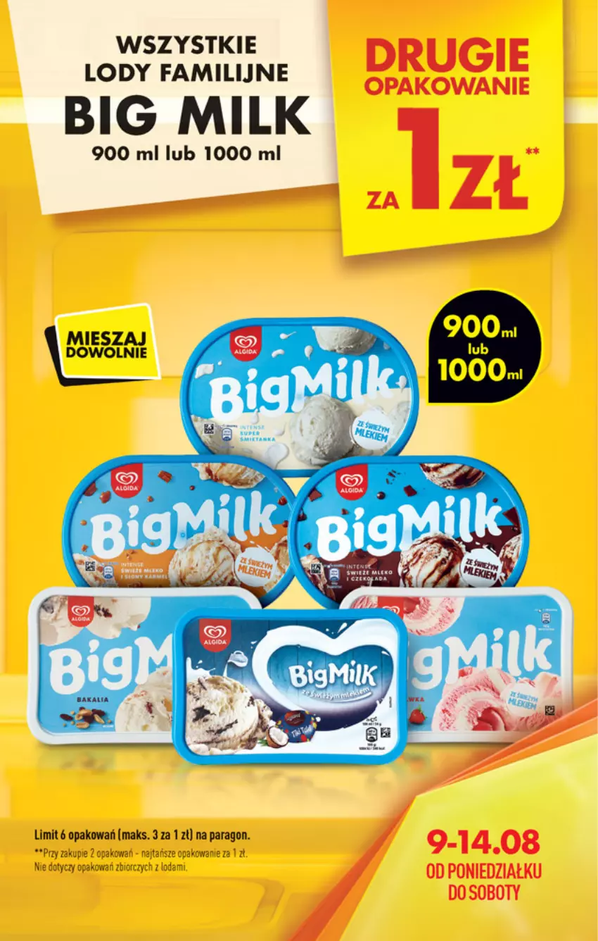 Gazetka promocyjna Biedronka - W tym tygodniu - ważna 09.08 do 14.08.2021 - strona 7 - produkty: Big Milk, Fa, Lody