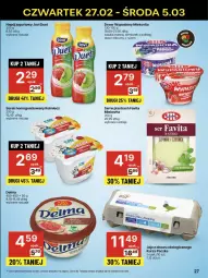 Gazetka promocyjna Delikatesy Centrum - NOWA GAZETKA Delikatesy Centrum od 27 lutego! 27.02-5.03.2025 - Gazetka - ważna od 05.03 do 05.03.2025 - strona 27 - produkty: Deser mleczny, Ser, Ryż, Favita, Jaja, Jogurt, Czosnek, Mlekovita, Napój jogurtowy, Serek homogenizowany, Serek, Delma, Deser, Napój, Miecz, Szpinak, Mleko, Fa