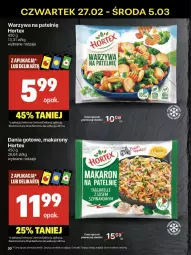 Gazetka promocyjna Delikatesy Centrum - NOWA GAZETKA Delikatesy Centrum od 27 lutego! 27.02-5.03.2025 - Gazetka - ważna od 05.03 do 05.03.2025 - strona 30 - produkty: Makaron, Warzywa, Rum, Tagliatelle, Szpinak, Dania gotowe, Hortex