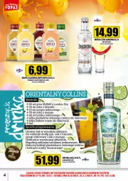 Gazetka promocyjna Topaz - Gazetka - Gazetka - ważna od 29.02 do 29.02.2024 - strona 4 - produkty: Sok, Noż, Gin, Soplica, Tonik, Syrop, Lanki, Mango, Napój, Imbir