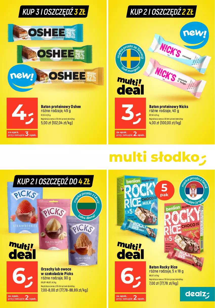 Gazetka promocyjna Dealz - MAKE A DEALZ - ważna 02.01 do 10.01.2024 - strona 27 - produkty: Baton, Oshee, Owoce