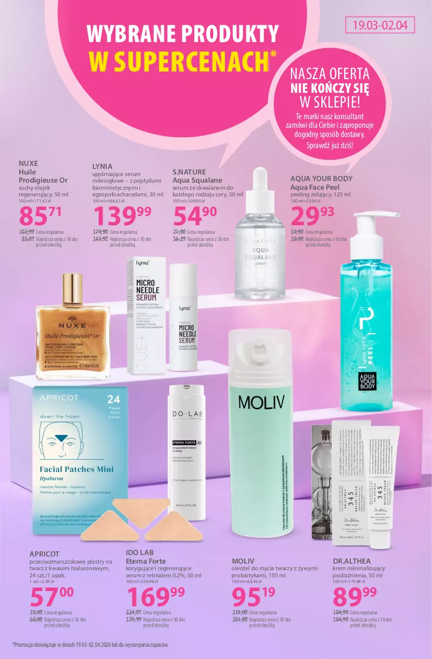 Gazetka promocyjna Hebe - Gazetka - ważna 19.03 do 02.04.2026 - strona 21 - produkty: Body, Fa, Mars, Nuxe, Olej, Oleo, Peeling, Probiotyk, Rum, Ser, Serum