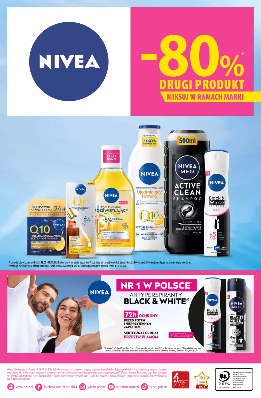 Gazetka promocyjna Hebe - Gazetka - ważna 19.03 do 02.04.2026 - strona 22 - produkty: Dezodorant, Dres, Fa, Mobil, Rama
