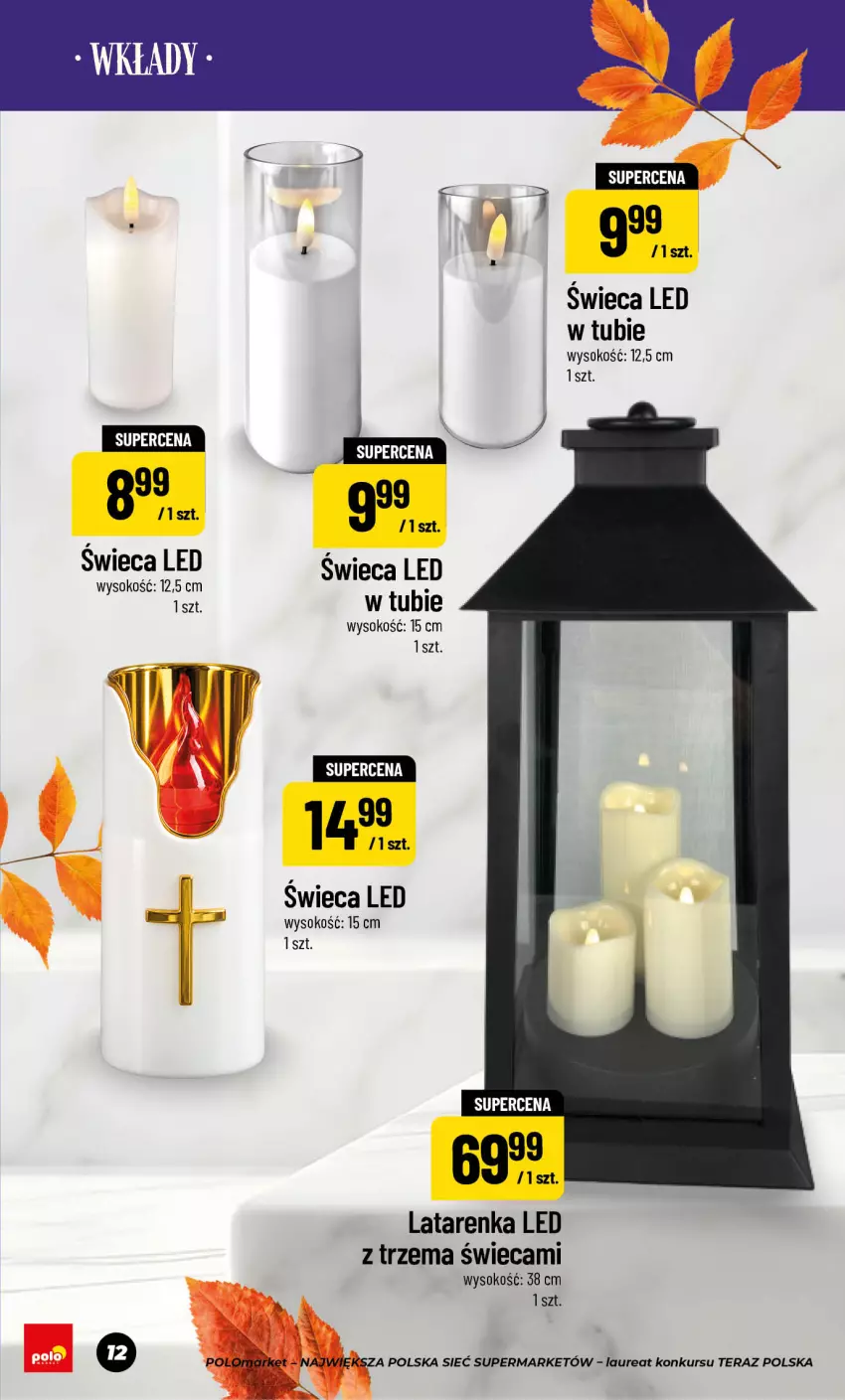 Gazetka promocyjna PoloMarket - Katalog NF Znicze - ważna 11.09 do 05.11.2026 - strona 12 - produkty: Latarenka, Latarenka LED, Laur, Sok, Tera
