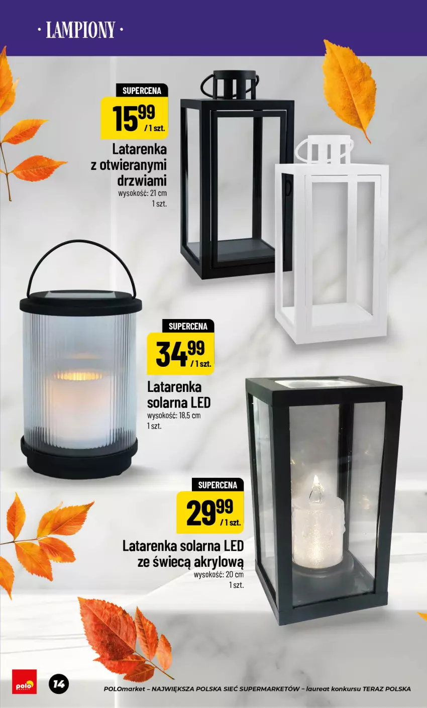 Gazetka promocyjna PoloMarket - Katalog NF Znicze - ważna 11.09 do 05.11.2026 - strona 14 - produkty: Drzwi, Latarenka, Laur, Sok, Tera