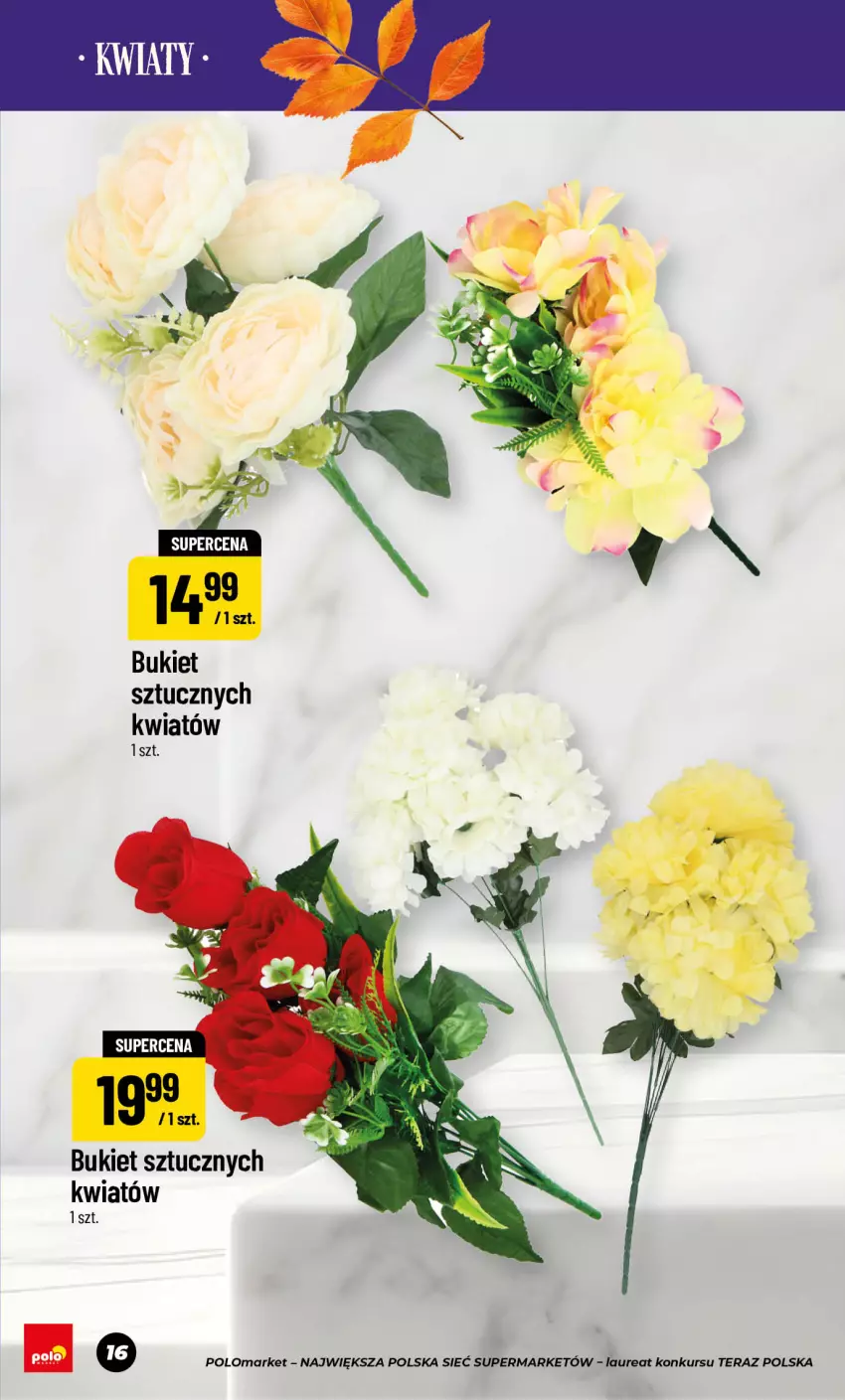 Gazetka promocyjna PoloMarket - Katalog NF Znicze - ważna 11.09 do 05.11.2026 - strona 16 - produkty: Bukiet, Laur, Tera