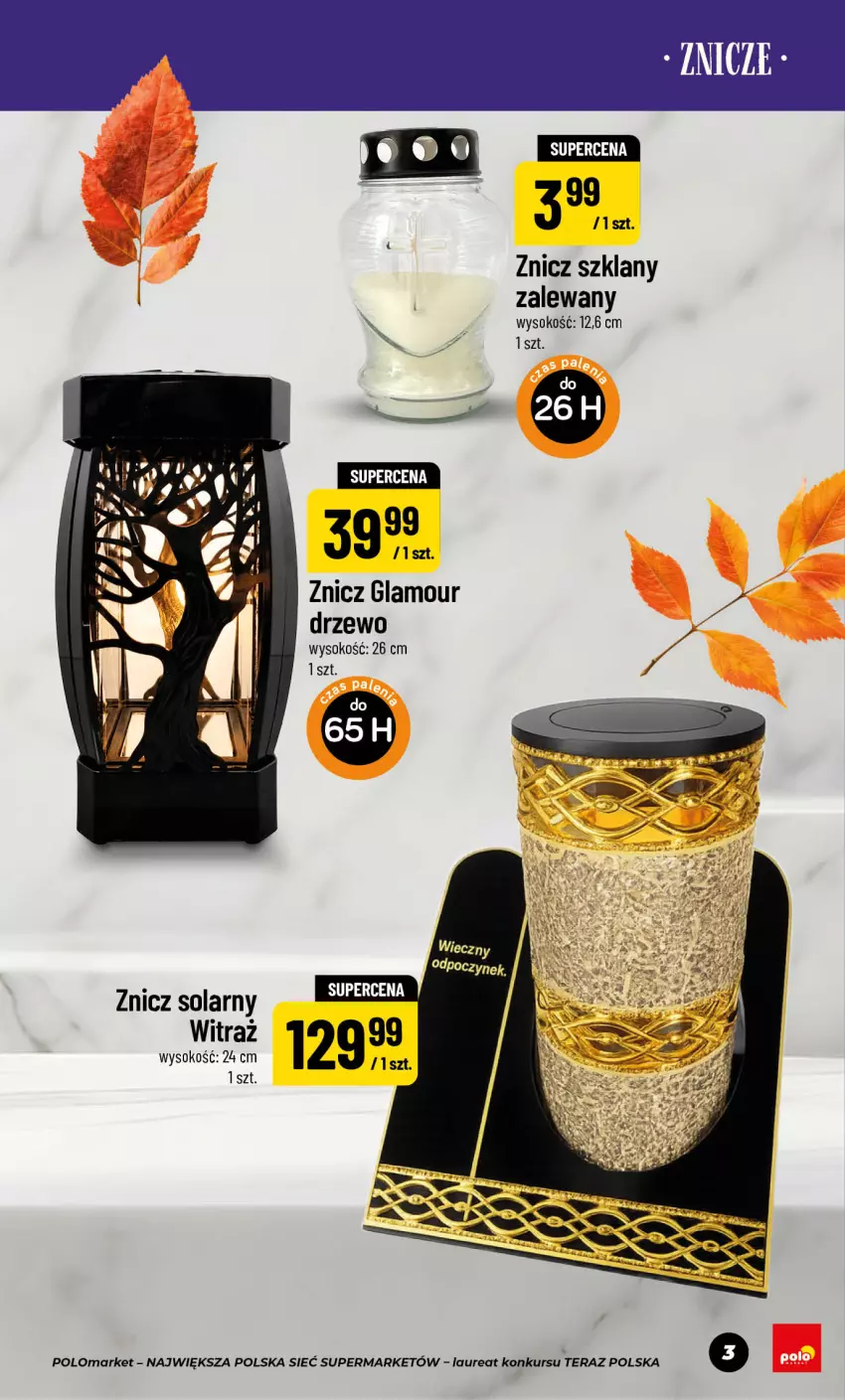 Gazetka promocyjna PoloMarket - Katalog NF Znicze - ważna 11.09 do 05.11.2026 - strona 3 - produkty: Laur, Sok, Tera, Znicz