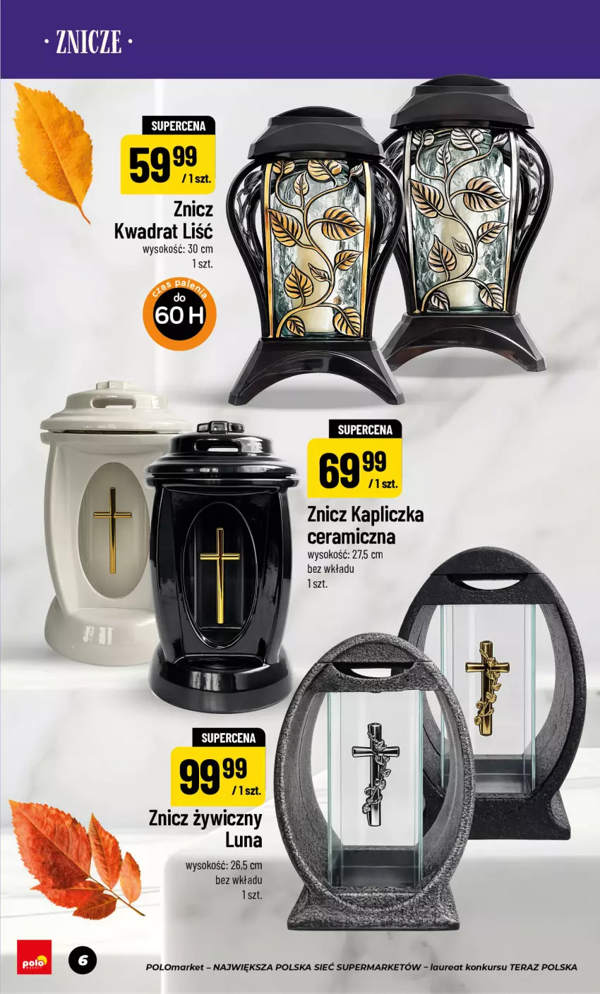Gazetka promocyjna PoloMarket - Katalog NF Znicze - ważna 11.09 do 05.11.2026 - strona 6 - produkty: Laur, Sok, Tera, Znicz