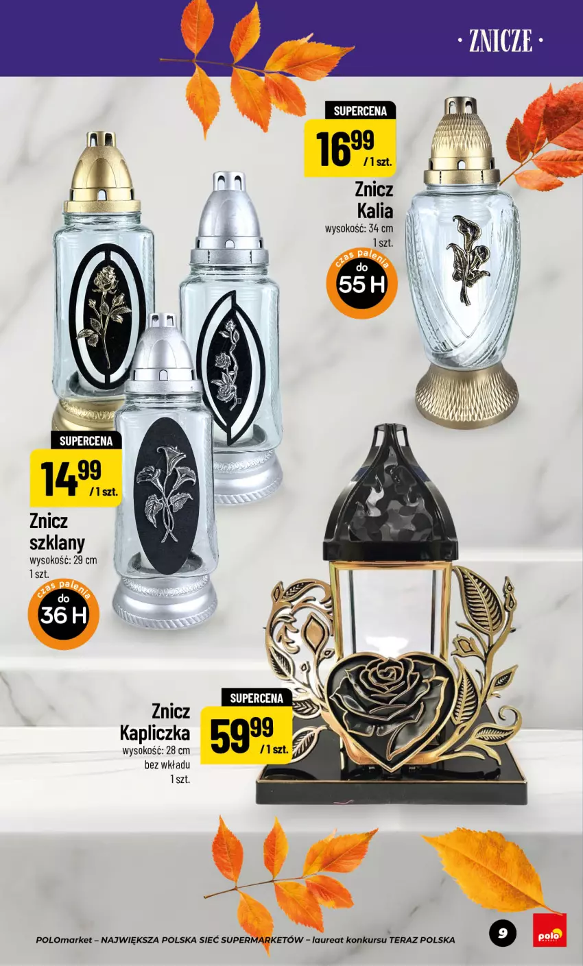 Gazetka promocyjna PoloMarket - Katalog NF Znicze - ważna 11.09 do 05.11.2026 - strona 9 - produkty: Laur, LG, Sok, Tera, Znicz