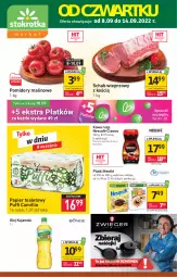 Gazetka promocyjna Stokrotka - Market - Gazetka - ważna od 14.09 do 14.09.2022 - strona 1 - produkty: Nescafé, Kujawski, Puf, Papier, Kawa, Papier toaletowy, Lack, Schab wieprzowy, Olej, Pomidory, Nestlé