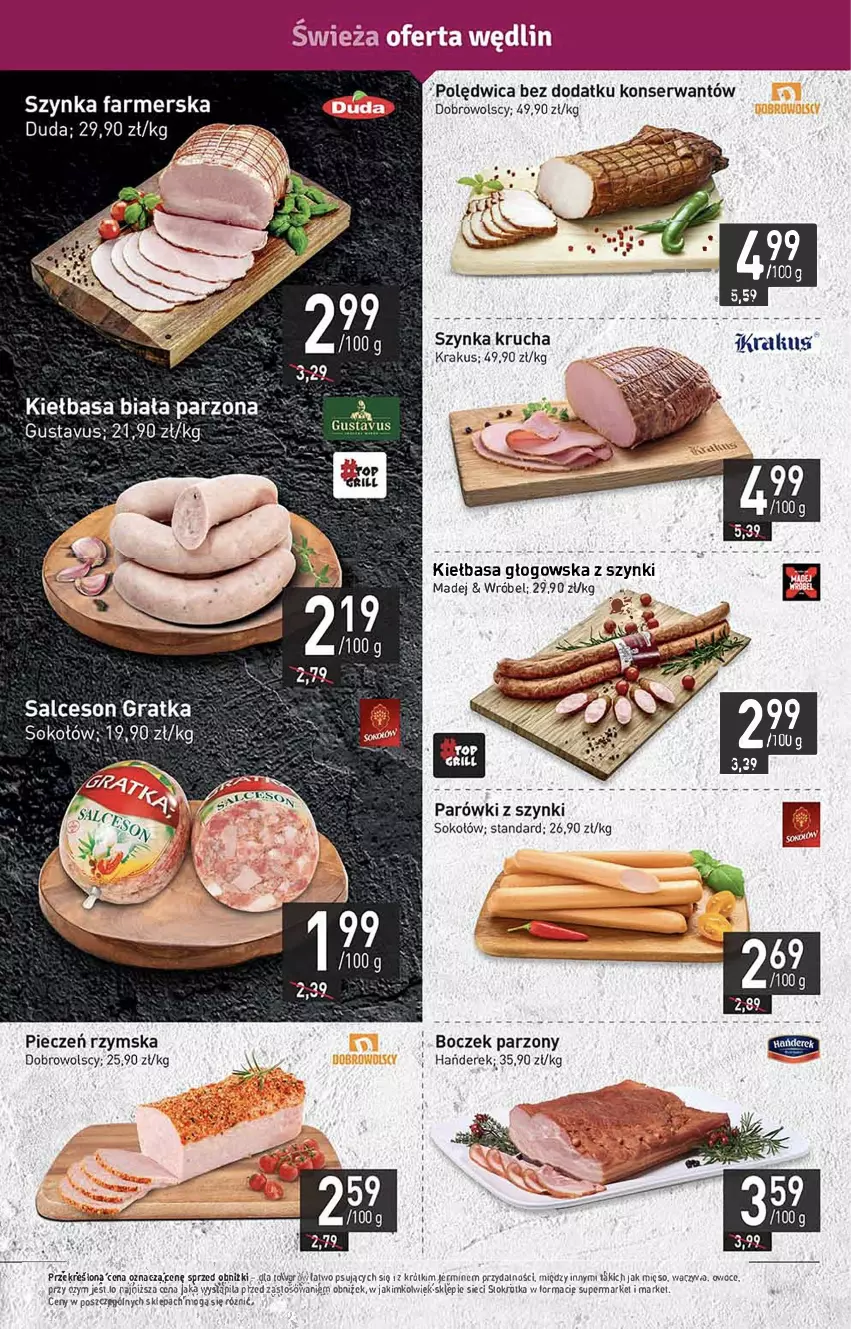 Gazetka promocyjna Stokrotka - Market - ważna 20.07 do 26.07.2023 - strona 4 - produkty: Kiełbasa, Kiełbasa głogowska, Owoce, Ser