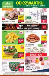 Gazetka promocyjna Stokrotka - Market - Gazetka - ważna od 26.07 do 26.07.2023 - strona 1 - produkty: Piwo, Kurczak, Warzywa, Sok, Cukier, Sokołów, Jaja, Dada, Perła, Skrzydełka z kurczaka, Owoce, Kiełbasa, Mięso, Kiełbasa śląska