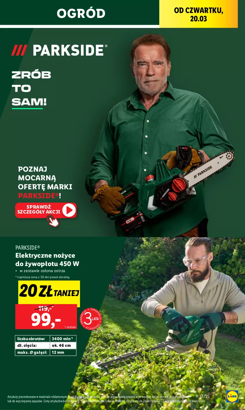 Gazetka promocyjna Lidl - GAZETKA - ważna 17.03 do 22.03.2025 - strona 37 - produkty: Moda, Noż, Nożyce, Ogród, Parkside