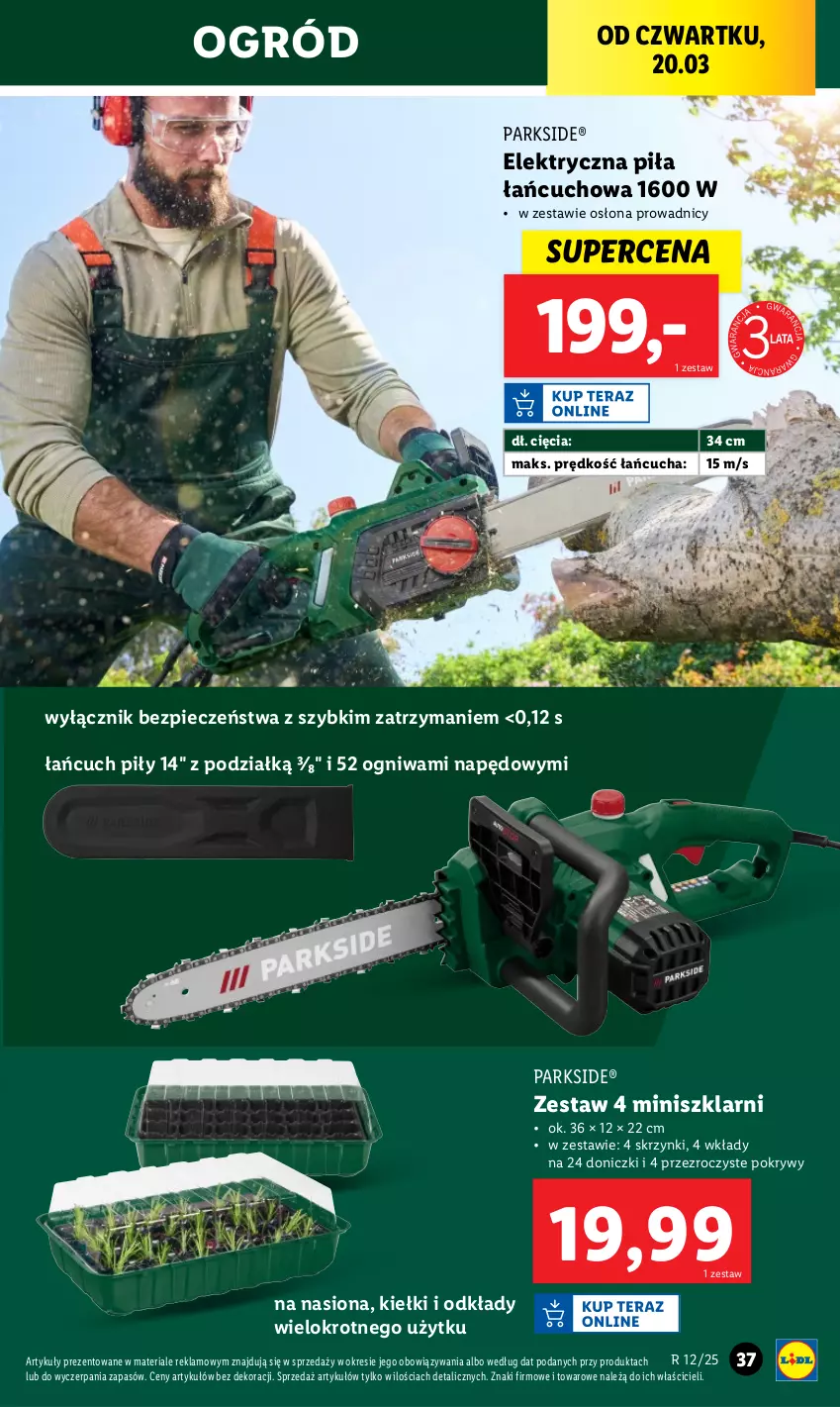 Gazetka promocyjna Lidl - GAZETKA - ważna 17.03 do 22.03.2025 - strona 39 - produkty: Kiełki, Ogród, Parkside, Piec