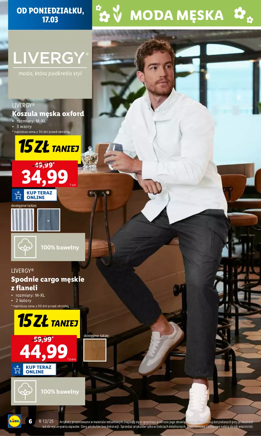 Gazetka promocyjna Lidl - GAZETKA - ważna 17.03 do 22.03.2025 - strona 6 - produkty: Kosz, Koszula, Moda, Spodnie