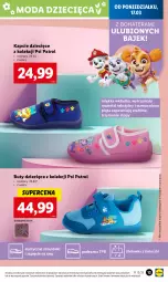 Gazetka promocyjna Lidl - GAZETKA - Gazetka - ważna od 22.03 do 22.03.2025 - strona 13 - produkty: Top, Kapcie, Buty, Tera, Moda, Dzieci, Psi Patrol