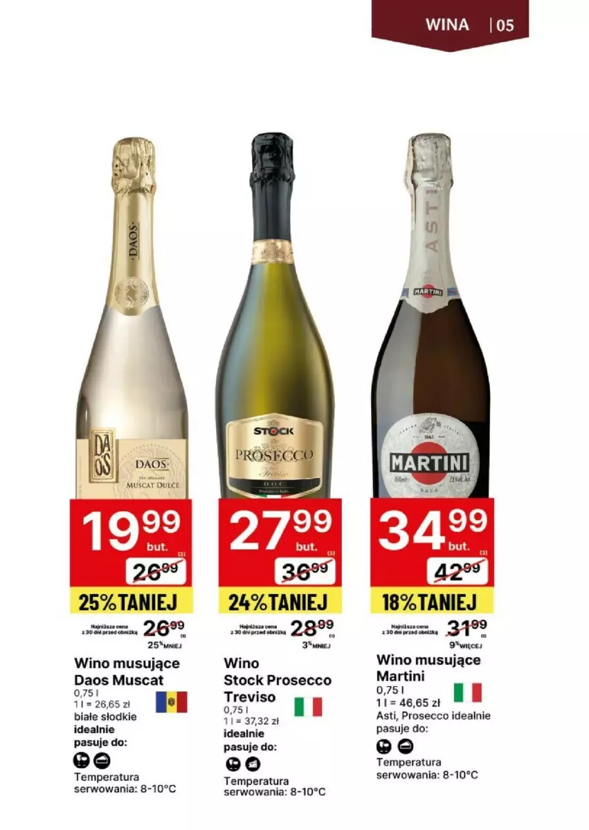 Gazetka promocyjna Delikatesy Centrum - ważna 06.05 do 19.05.2024 - strona 23 - produkty: Martini, Mus, Prosecco, Ser, Stock, Wino, Wino musujące