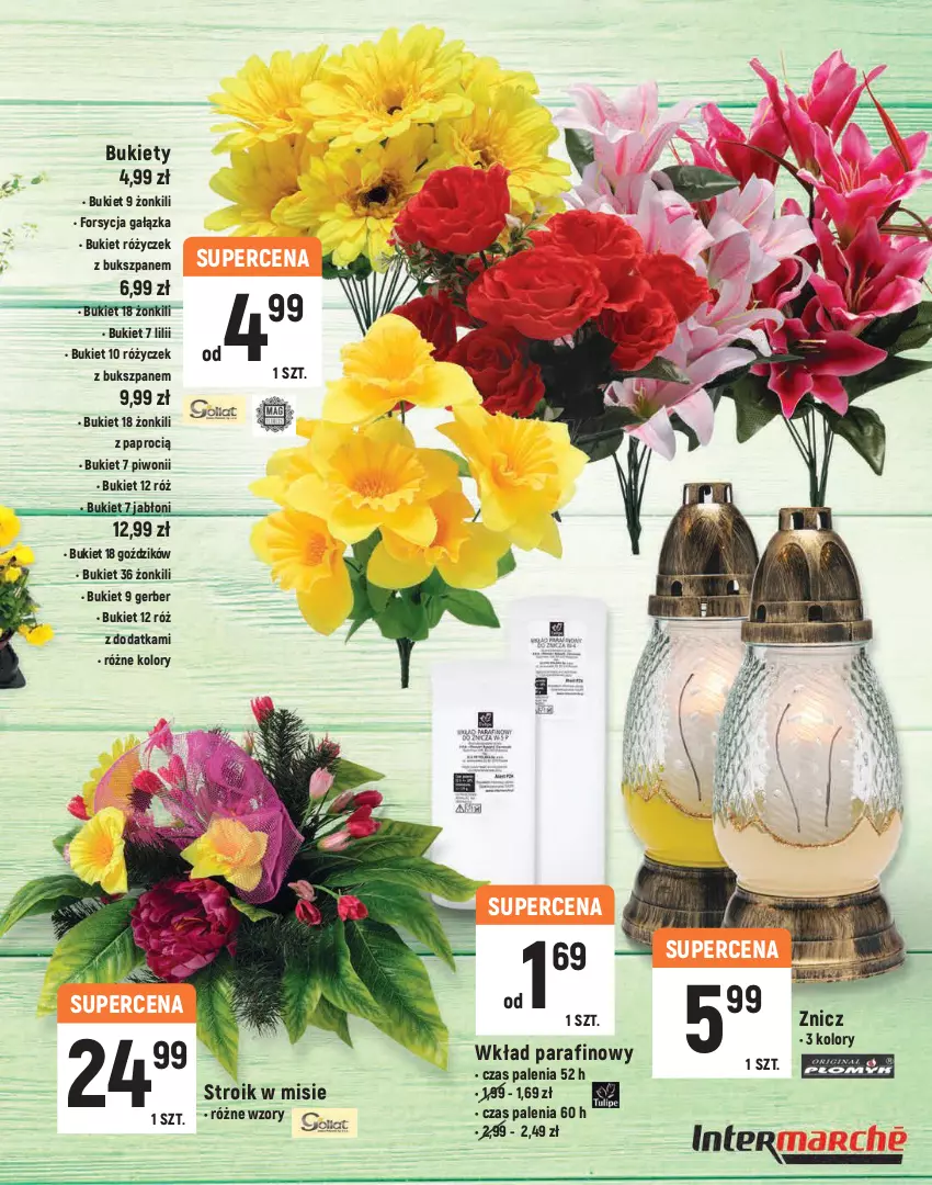 Gazetka promocyjna Intermarche - Katalog Wielkanocny - ważna 16.03 do 03.04.2021 - strona 19 - produkty: Bukiet, Gerber, Piwo, Primula, Znicz