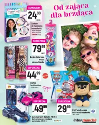 Gazetka promocyjna Intermarche - Katalog Wielkanocny - Gazetka - ważna od 03.04 do 03.04.2021 - strona 13 - produkty: Dinozaur, Balony, Puzzle, Pojazd, Książka, Zabawka, Barbie, Plastelina, Klocki, Drzwi, Gala, Psi Patrol, Zwierzęta, Fa
