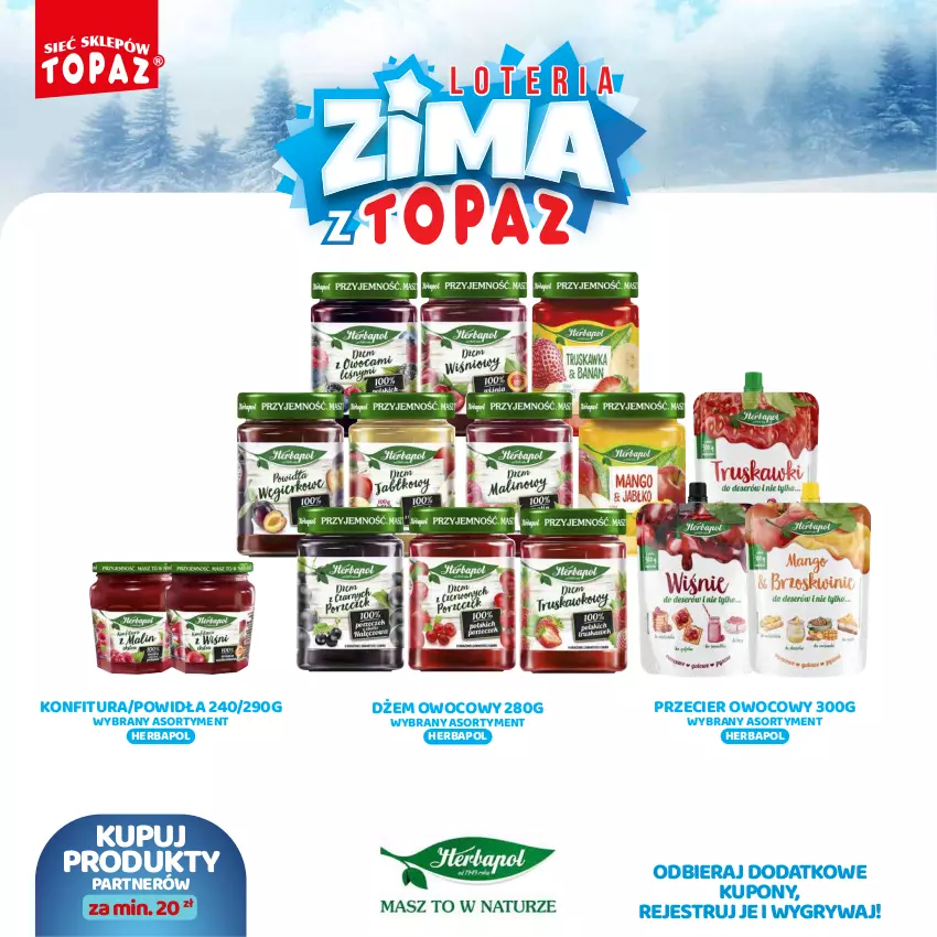 Gazetka promocyjna Topaz - Gazetka - ważna 02.12.2024 do 26.01.2025 - strona 62 - produkty: Dżem, Gry, Herbapol, Konfitura