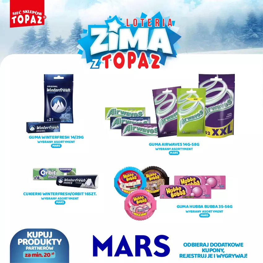 Gazetka promocyjna Topaz - Gazetka - ważna 02.12.2024 do 26.01.2025 - strona 74 - produkty: Cukier, Cukierki, Gry, Mars, Orbit