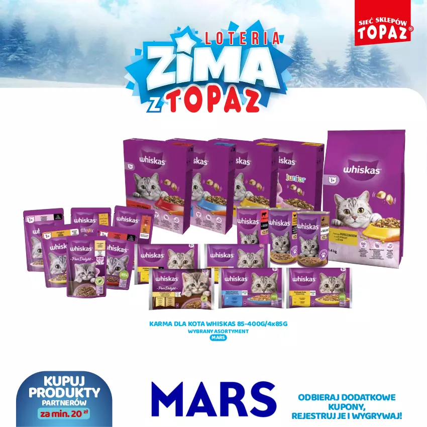 Gazetka promocyjna Topaz - Gazetka - ważna 02.12.2024 do 26.01.2025 - strona 79 - produkty: Gry, Mars, Whiskas