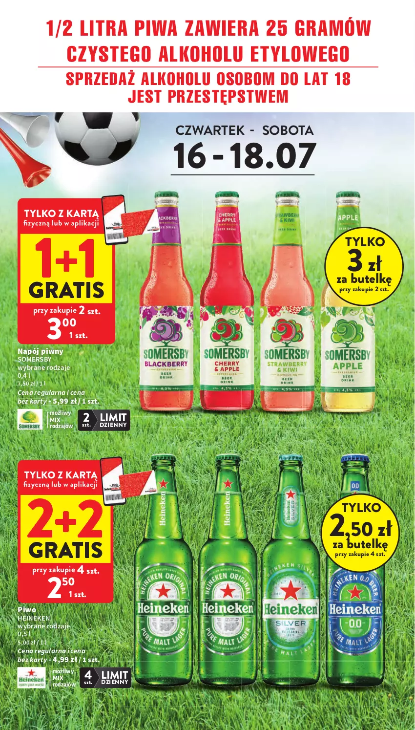 Gazetka promocyjna Intermarche - Gazetka promocyjna - ważna 16.07 do 22.07.2026 - strona 2 - produkty: Gra, Heineken, Napój, Piwa, Piwo, Somersby