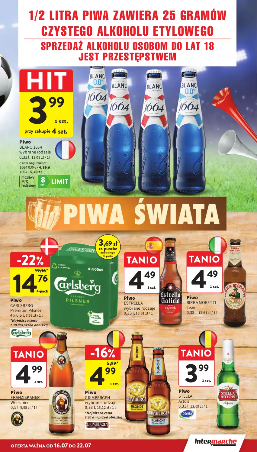 Gazetka promocyjna Intermarche - Gazetka promocyjna - ważna 16.07 do 22.07.2026 - strona 9 - produkty: Carlsberg, Gra, Piwa, Piwo, Skaner