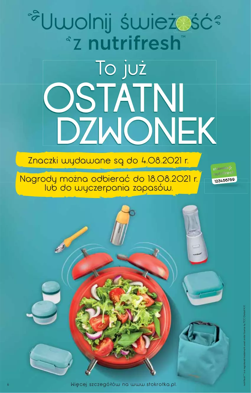 Gazetka promocyjna Stokrotka - Supermarket - ważna 29.07 do 04.08.2021 - strona 6 - produkty: Dzwonek