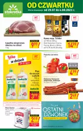 Gazetka promocyjna Stokrotka - Supermarket - Gazetka - ważna od 04.08 do 04.08.2021 - strona 1 - produkty: Piwa, Piwo, Tchibo, Ludwik, Gra, Dzwonek, Papryka czerwona, Papryka, Kawa, Lack, Tarczyński, Kabanos, HP, Fa