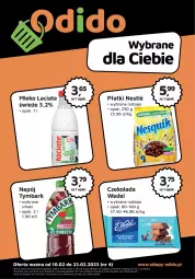 Gazetka promocyjna Odido - Plakat - Gazetka - ważna od 23.02 do 23.02.2023 - strona 1 - produkty: Czekolada, Tymbark, Napój, Mleko