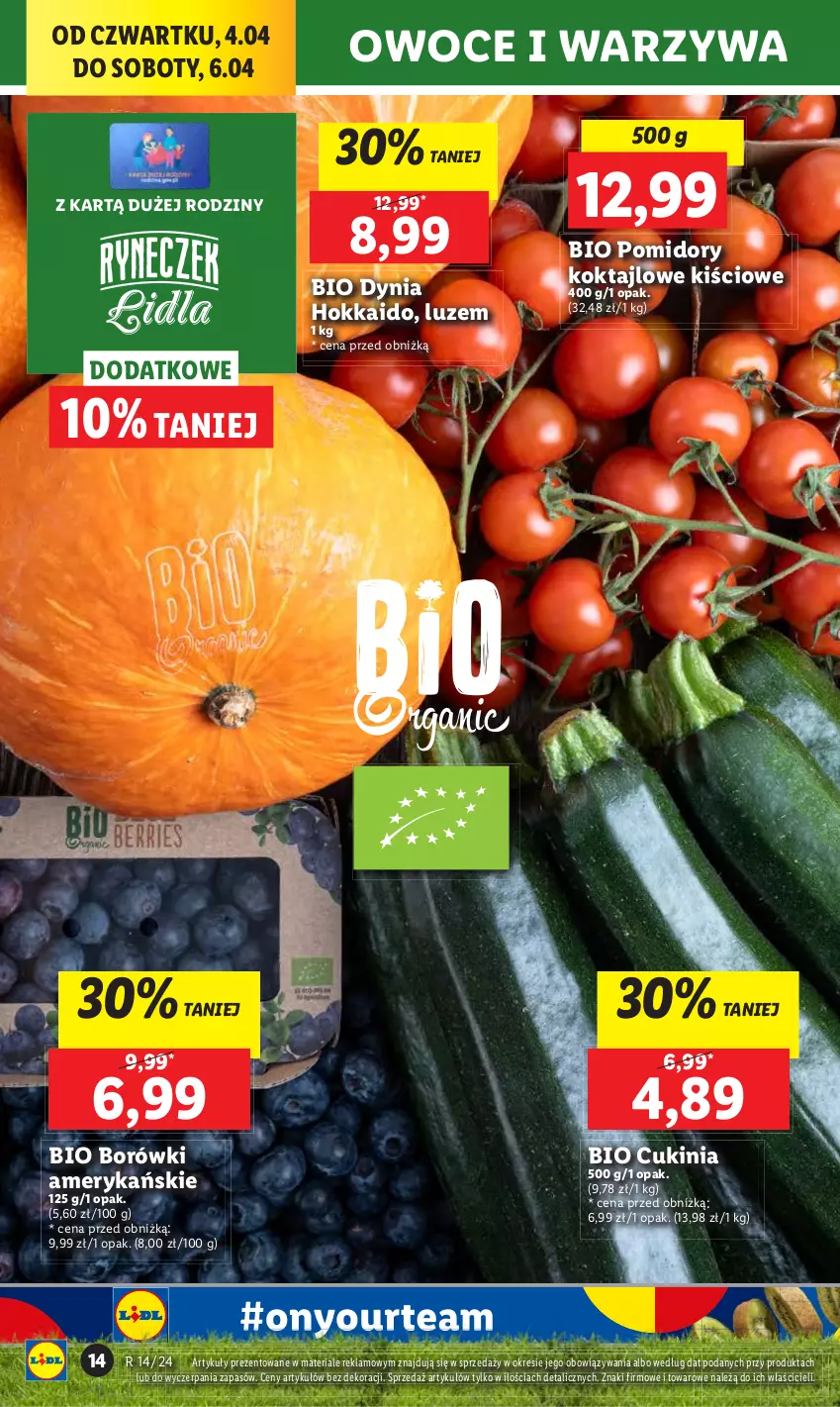 Gazetka promocyjna Lidl - GAZETKA - ważna 04.04 do 06.04.2024 - strona 18 - produkty: Owoce, Pomidory, Warzywa