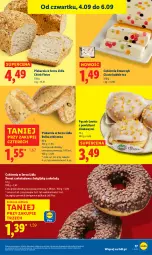 Gazetka promocyjna Lidl - GAZETKA - Gazetka - ważna od 06.09 do 06.09.2025 - strona 21 - produkty: Pączek, Ser, Cukier, Chleb, Donut, Bułka, LG