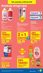 Gazetka promocyjna Lidl - GAZETKA - Gazetka - ważna od 06.09 do 06.09.2025 - strona 53 - produkty: Gra, Eveline, Old Spice, Dezodorant, Balsam do ciała, Pasta do zębów, Szampon, Garnier, Antyperspirant, Blend-a-Med, Nivea